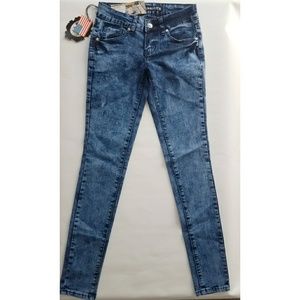 blue acid wash denim skinny jeans size 0